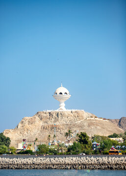 Riyam Censer Monument, Incense burner at Riyam Park. Muscat, Oman