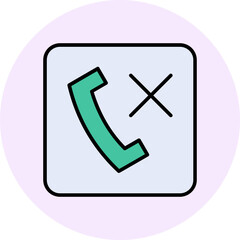 No Call Vector Icon