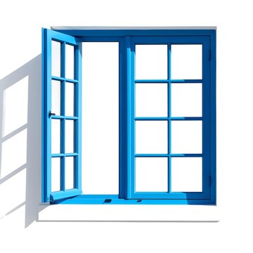 window with blue sky
