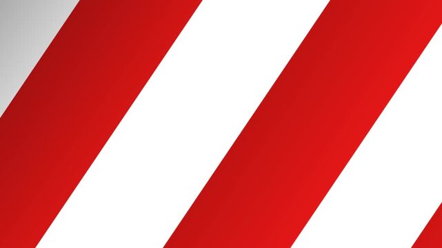 Seamless Red and White Diagonal Stripes Background Animation Loop