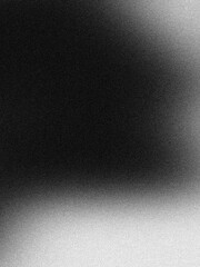 Abstract black and white grainy gradient background texture