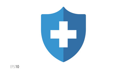 Obraz premium Blue Shield Medical Logo.