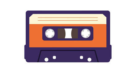 Naklejka premium Cassette Tape Icon Illustration.