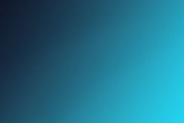 Obraz premium Beautiful smooth gradient background transitioning from deep navy blue to vibrant bright cyan creating abstract visual texture.