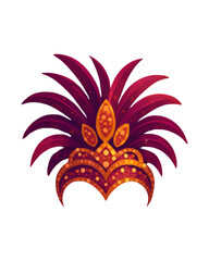 Obraz premium Adereço de Cabeça Carnavalesco Vermelho