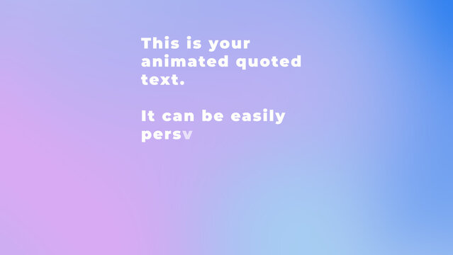 Inspirational Quote Loop Title &ndash; Decoding Multiformat