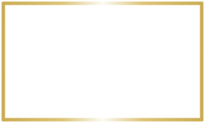 Gold shiny frame isolated on transparent background. Luxury golden square border with glowing oval shine. Design element for celebration cards, Christmas banners, birthday templates, vector PNG.