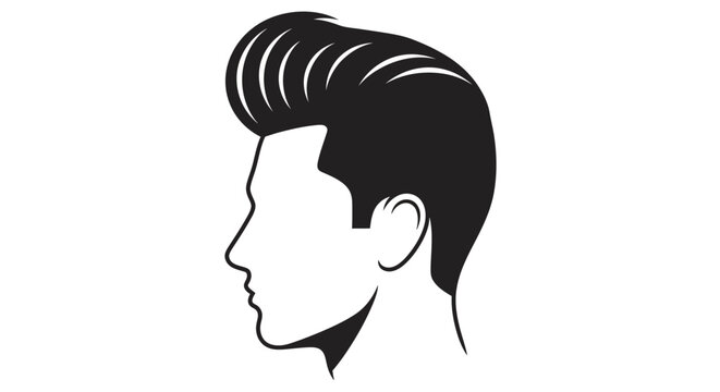 Man with Pompadour Haircut.