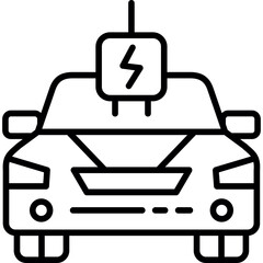 Obraz premium Electric Vehicle Icon