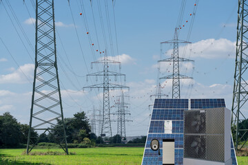 Energy transition in the residential sector - networking the electricity market with the home energy control center: smart meter for heat pump, photovoltaics, battery storage and charger for electric  © Gerd