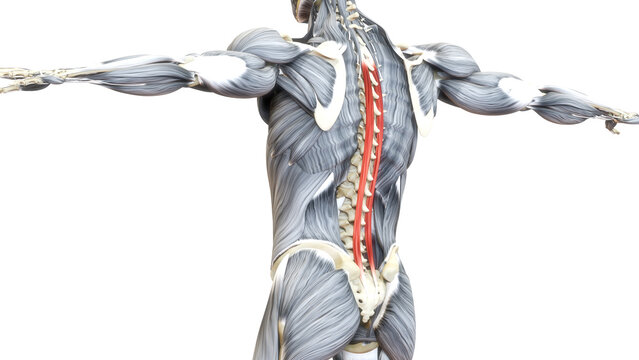 Human Muscular System Torso Muscles Spinalis Muscle Anatomy