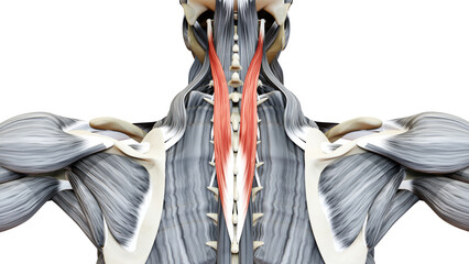 Human Muscular System Torso Muscles Splenius Cervicis Muscle Anatomy