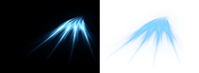 Blue wind and air flow for climate system.