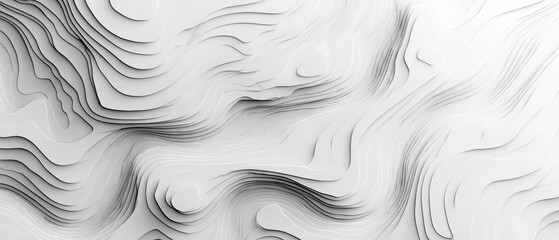 Fototapeta premium Minimal Topography Map Background with Curved Contour Lines and Landscape Texture
