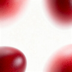 Extreme macro of naturally dyed red Easter eggshell texture