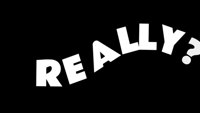 Really text animation 4k video