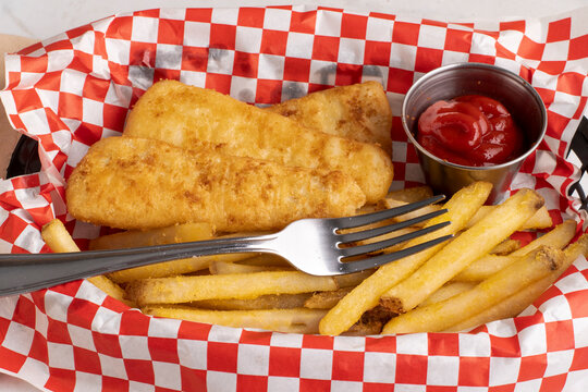 haddock fillets  with fries