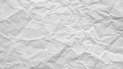 Obraz premium Blank white wrinkled crumpled paper sheet texture background