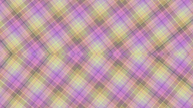 Pastel plaid pattern with soft pastel colors and diagonal grid