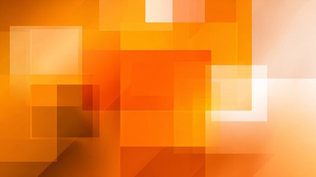 Abstract geometric background with overlapping orange squares and rectangles