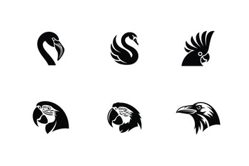 Farm Animals Head Logo Set