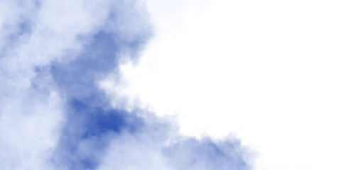 White and blue cloudy sky with a serene atmosphere outside isolated on transparent background