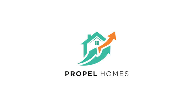 Propel Homes Company Logo Design Element.