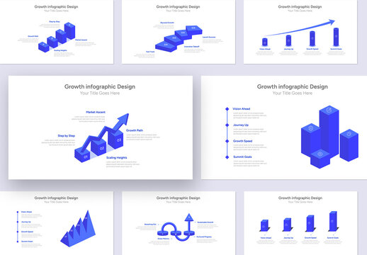 Modern Growth Infographic Design Template for Business Presentation