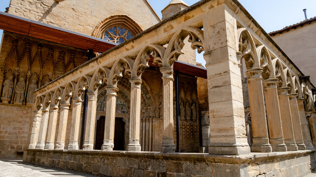 Iglesia de Santa Maria La Real in Olite, Navarra, Spain