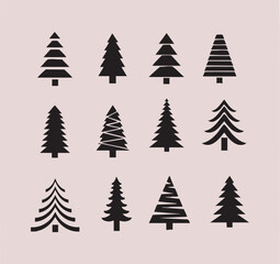 Obraz premium Traditional Christmas Tree Holiday Vector Illustration