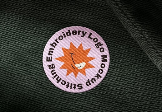 Stitching Embroidery Logo Mockup