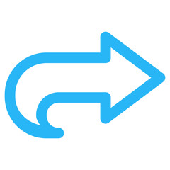 Flat Colored Share Icon for Mobile System Interface