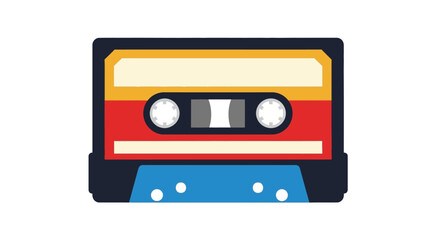 Naklejka premium Retro Cassette Tape Icon.