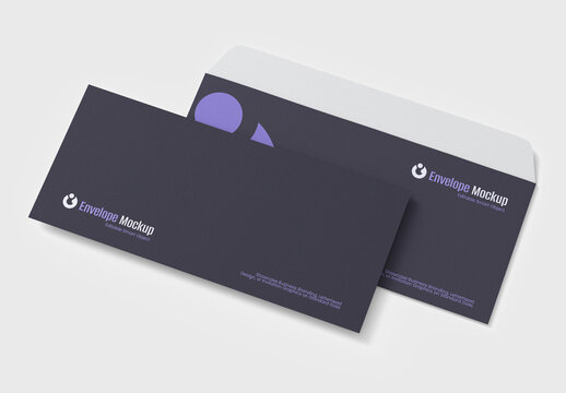 Modern DL Envelope Mockup