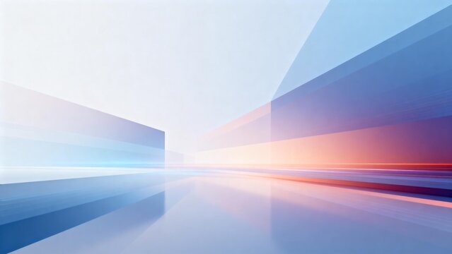 Abstract geometric shapes with light