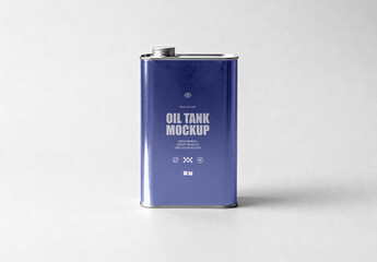 Isolated Oil Tank Mockup