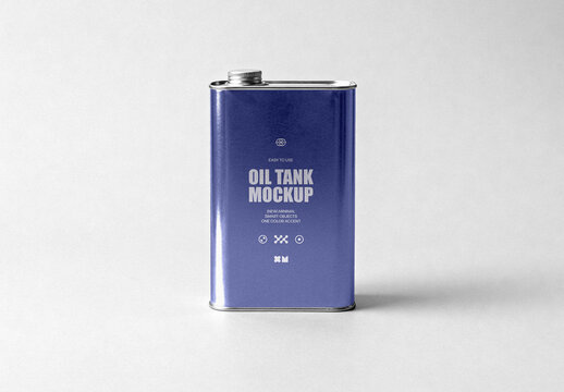 Isolated Oil Tank Mockup