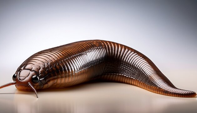 leech on studio background