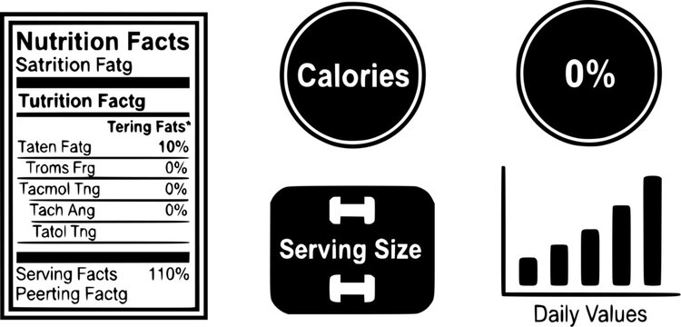 Nutrition facts label displaying calories serving size daily values and health information for better dietary management