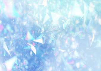 キラキラと輝くホログラムの背景
