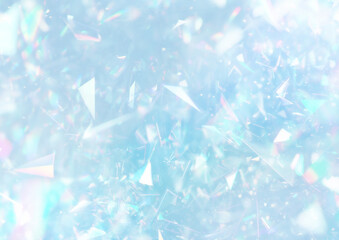 キラキラと輝くホログラムの背景