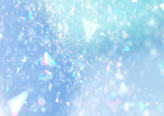 キラキラと輝くホログラムの背景