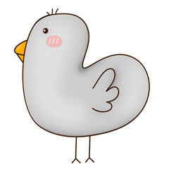 bird with blank sign