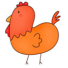 funny chicken cartoon