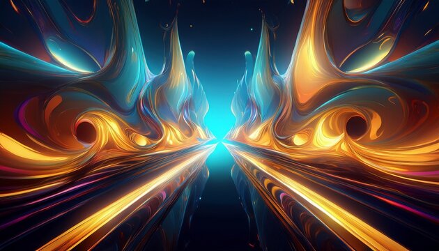 dynamic glowing composition ideal for posters headers and wallpapers