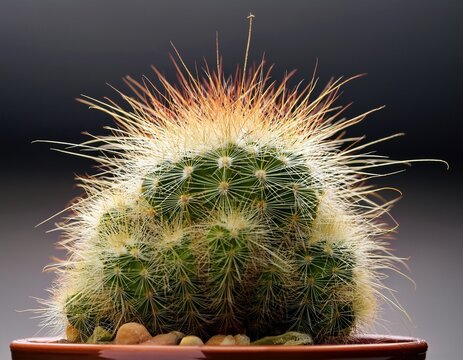 cactus plant developing an etiolation unusual long and tendril like lighter growth due to lack of light
