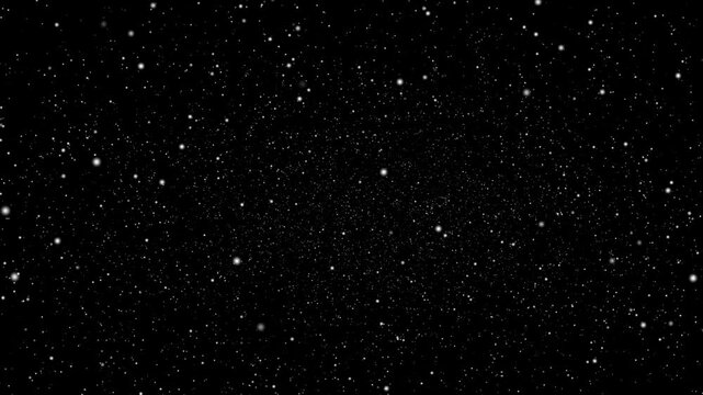 alpha PNG. Looping zoom in particles dust animation. Fly in through particles template. Combine with your video or make parallax photo animated. Galaxy stars or snow particles 4k video.black screen.4k