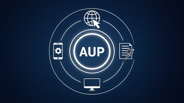 AUP , An acceptable use policy is a document stipulating constraints and practices that a user must agree to for access to a corporate network, the internet.