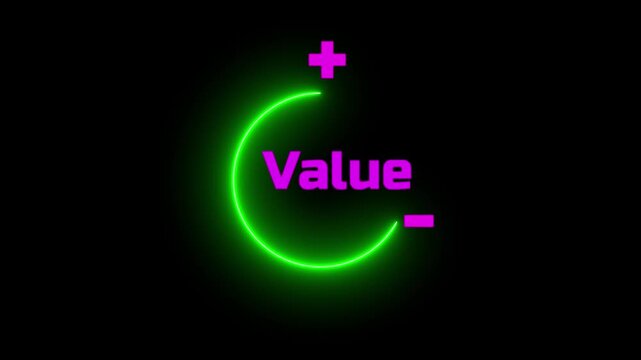 Animated virtual download icon progress for increasing value added to business product and service value added. business growth concept. HD video animation on background