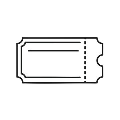 Blank Vintage Ticket Stub for Event or Travel Affleck